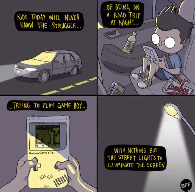 Playing Gameboy In The Dark Meme