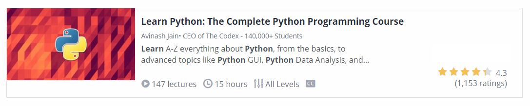 Complete Python Programming Course