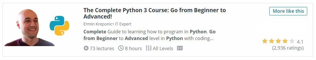 Complete Python 3 Course