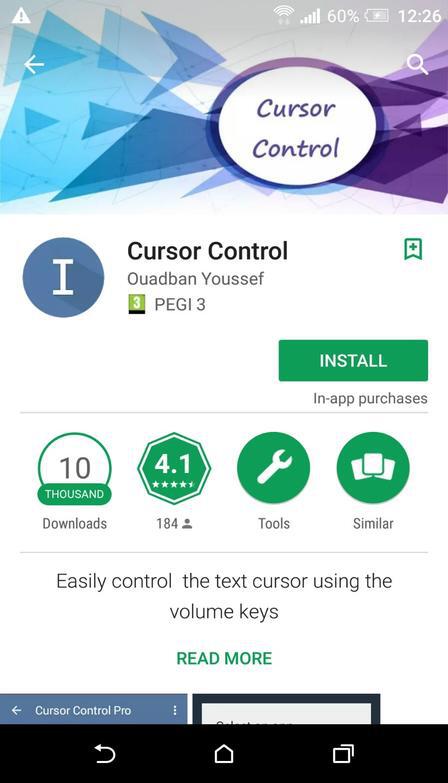 Cursor Control App Google Play Store