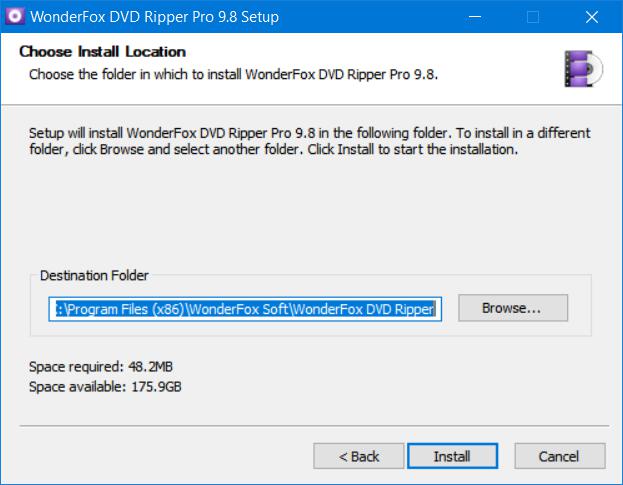 DVD ripper wizard step 3