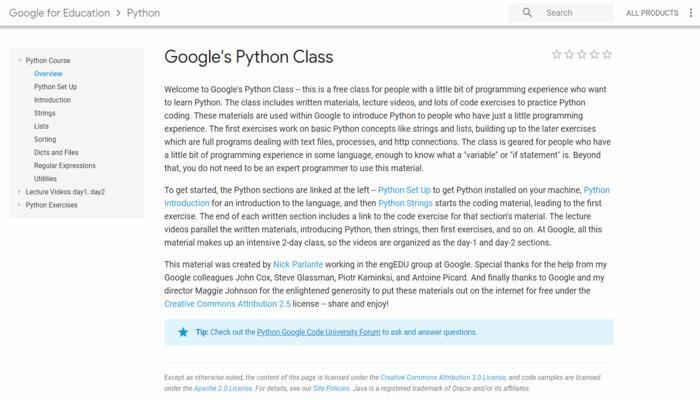 Google's Python Class