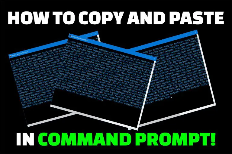 How To Copy And Paste In CMD (Windows Command Prompt)