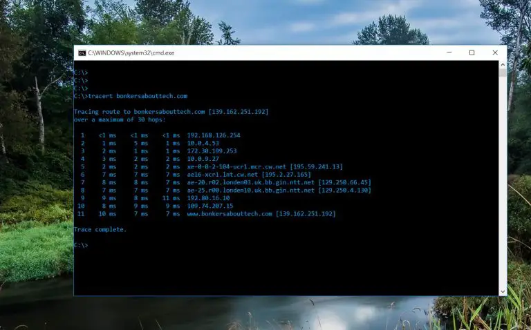 How To Do A Traceroute On windows 10
