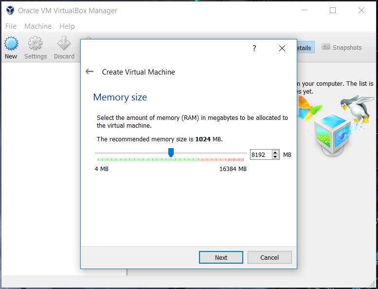 setting up virtual machine windows 10