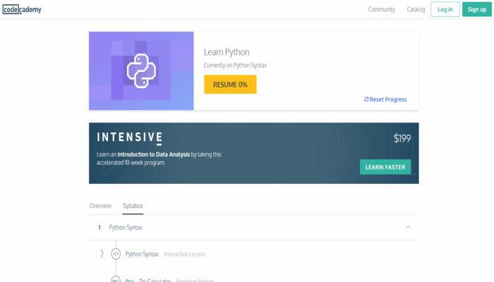 Learn Python Codeacademy