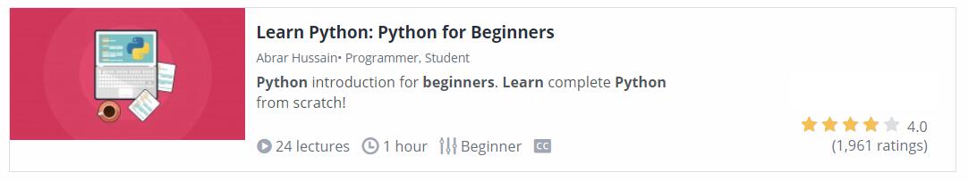 Learn Python: Python for Beginners