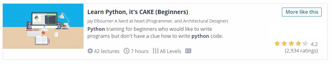 Learn Python It's Cake