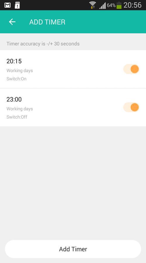 Lombex app add timer