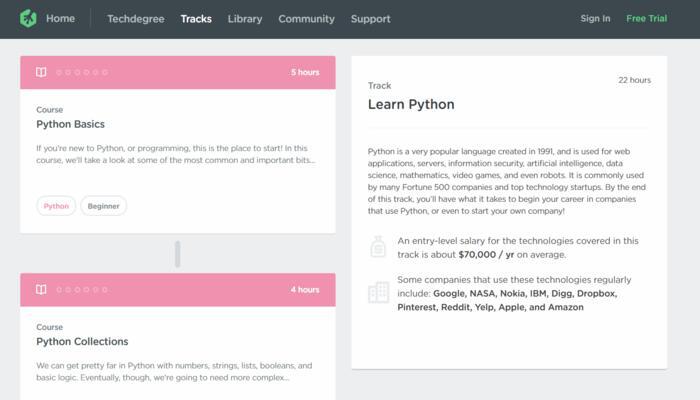 Python Track Treehouse