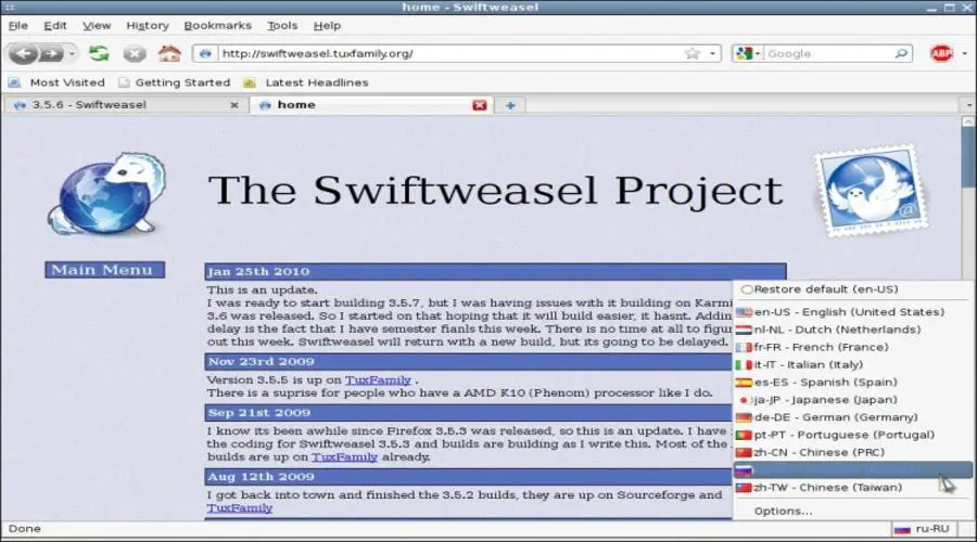 Swiftweasel browser