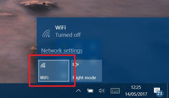 Windows 10 Turn Off WiFi