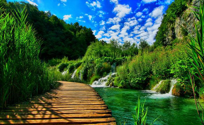 Waterfalls footbridge