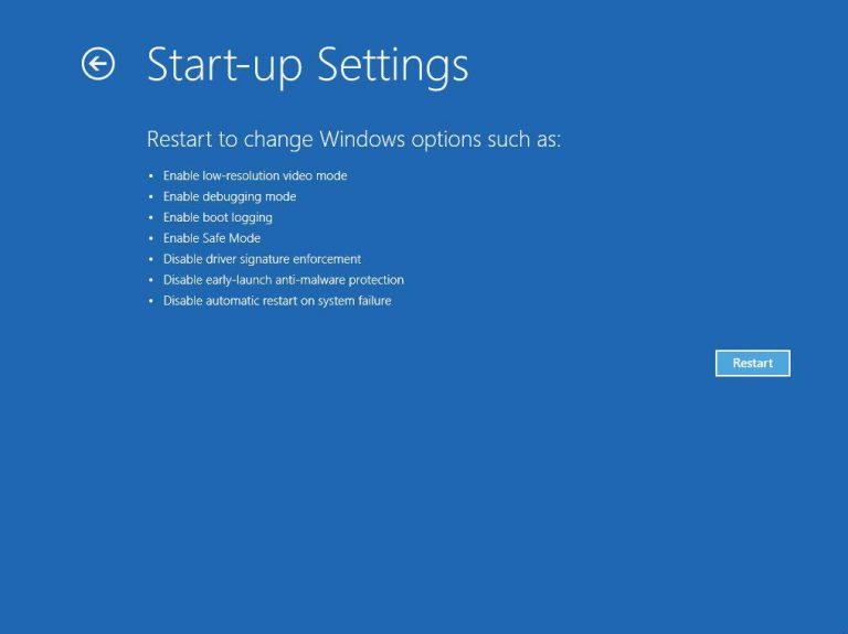 how to startup in safe mode windows 10