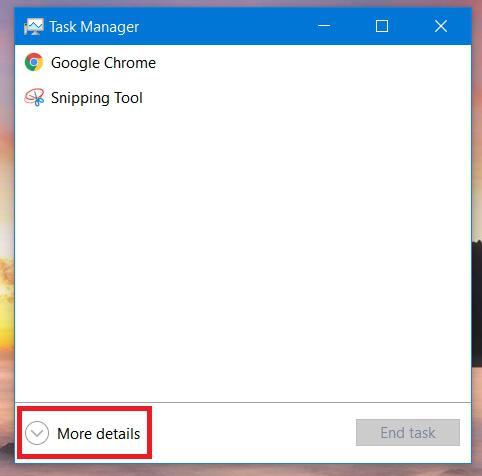 Task Manager Windows 10 More Details
