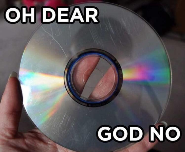 Scratched CD