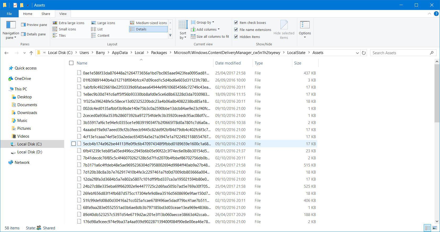 Windows Explorer Files